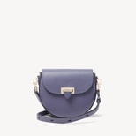 Portobello Crossbody in Dusky Blue Pebble from Aspinal of London