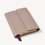 A5 Hudson Deluxe Refillable Journal in Moleskin Milled Pebble from Aspinal of London