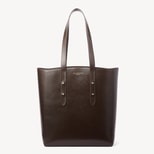 Essential Tote in Chocolate Saffiano from Aspinal of London