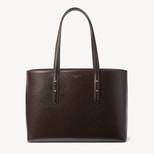 Regent Tote in Chocolate Saffiano from Aspinal of London