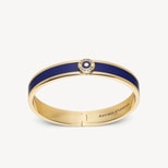 Enamel Bangle in Navy Enamel & 18ct Gold Plated from Aspinal of London