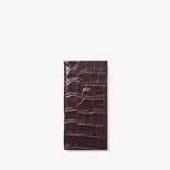2027 Slim Pocket Diary in Deep Shine Amazon Brown Croc from Aspinal of London