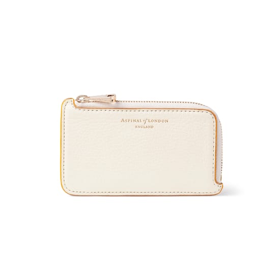 OFF-WHITE◇BURROW ZIPPED COIN PURSE/コインケース/レザー/BLU/メンズ