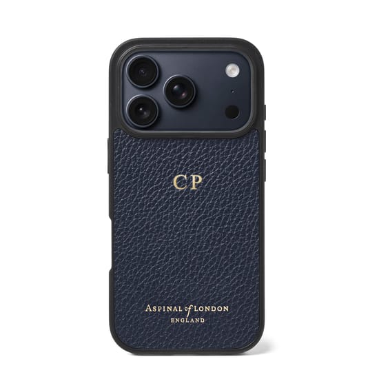 【新品】Classic Case 3.0　iPhone 17 Pro用　ネイビー iPhone 17 Pro Case in Navy Pebble | Aspinal of London