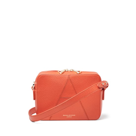 Camera Crossbody in Coral Pebble | Aspinal of London