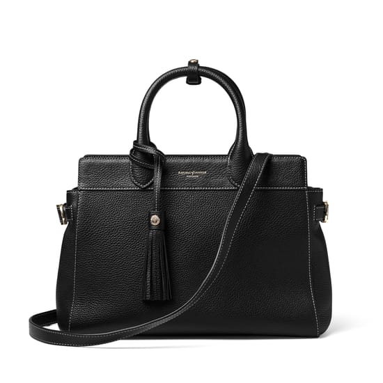 Savannah in Black Milled Pebble | Aspinal of London