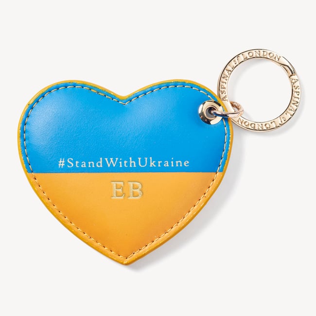 Heart Keyring #StandWithUkraine | Aspinal of London