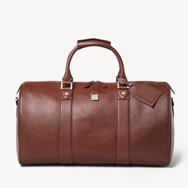 Boston Brown Duffle Travel Bag | Aspinal of London