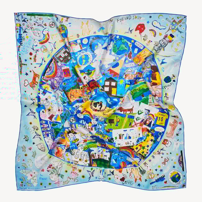 We Can Dream Again Silk Scarf | Aspinal of London