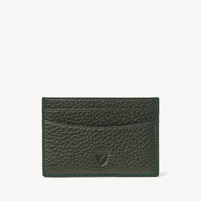 Slim Credit Card Holder in Forest Green | Aspinal of London