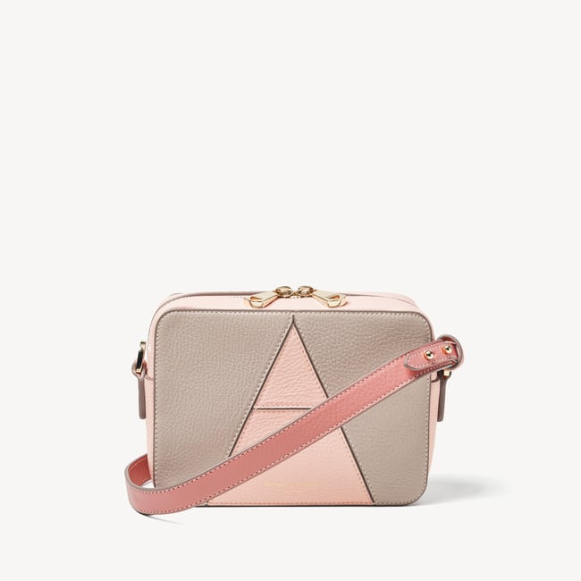 Camera Crossbody Bag in Cloud, Rose & Cherry Pebble | Aspinal