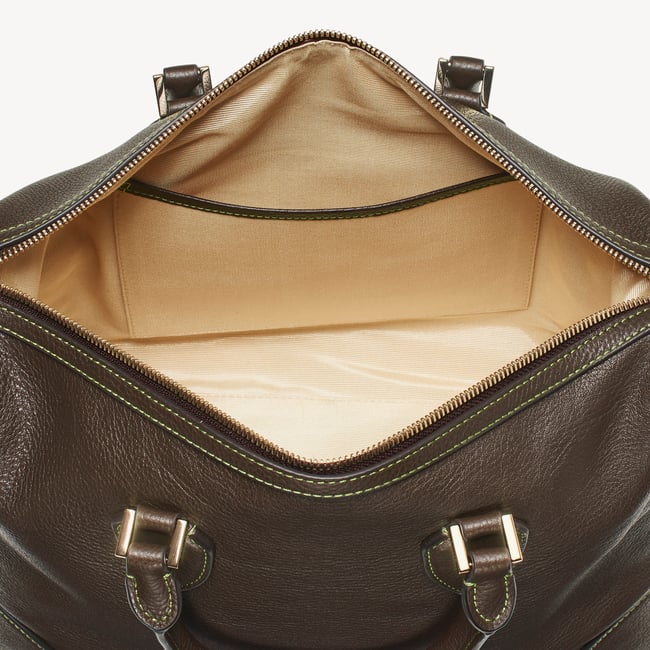 Hudson Midi in Chocolate Milled Pebble | Aspinal of London