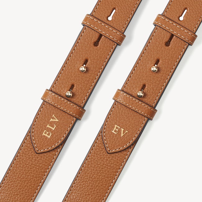 Hudson Weekender Bag in Tan Milled Pebble | Aspinal of London