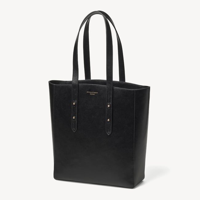 Essential Tote in Black Saffiano | Aspinal of London