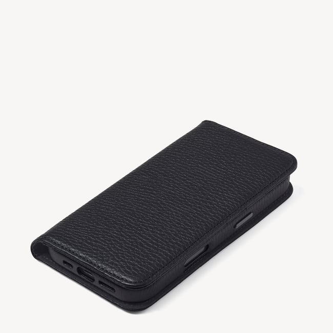 iPhone 16 Pro用マグネット式カードケース（ブラックペブル）｜Aspinal
