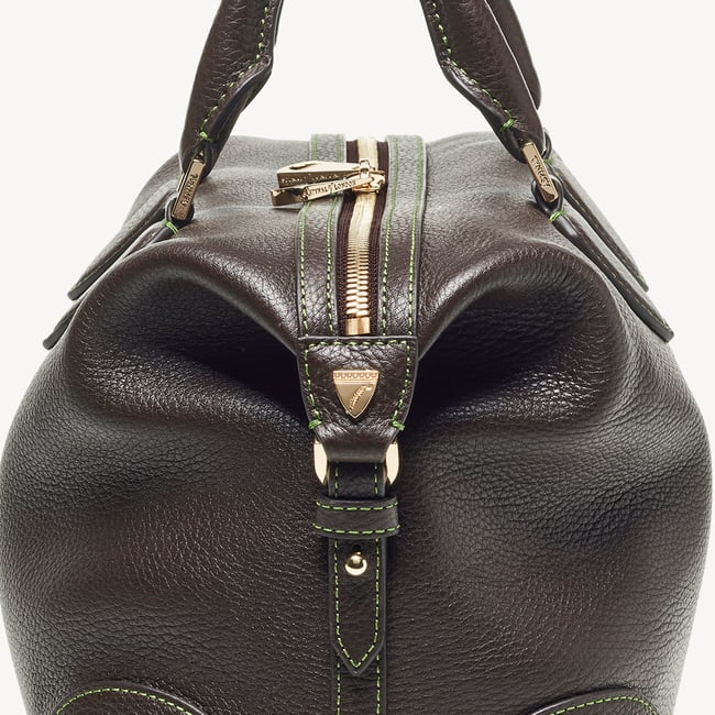 Hudson Midi in Chocolate Milled Pebble | Aspinal of London
