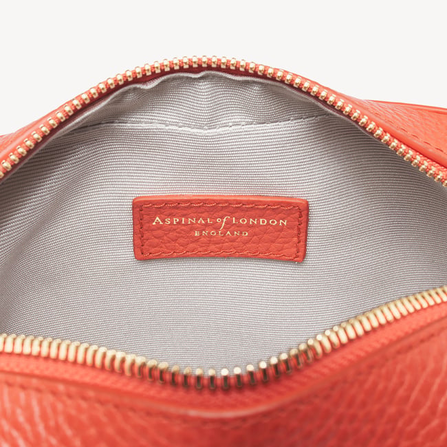 Camera Crossbody in Coral Pebble | Aspinal of London