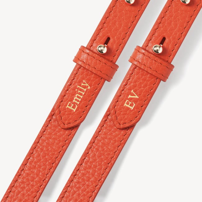 Camera Crossbody in Coral Pebble | Aspinal of London