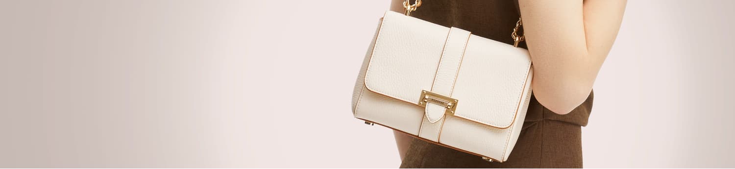 【Aspinal of London】Lottie チェーン レザー ショルダーバッグ Aspinal Lottie Bags | Chain Strap Handbags | Aspinal of London