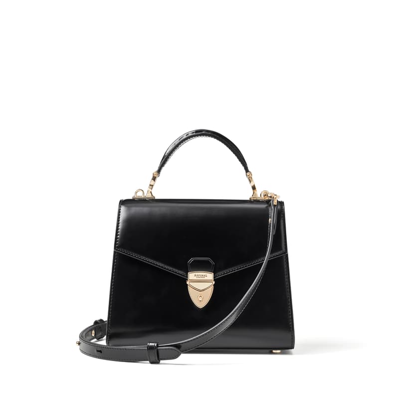 Aspinal Of London Womens Mayfair 2 Medium Leather Top-handle Bag Black In Black