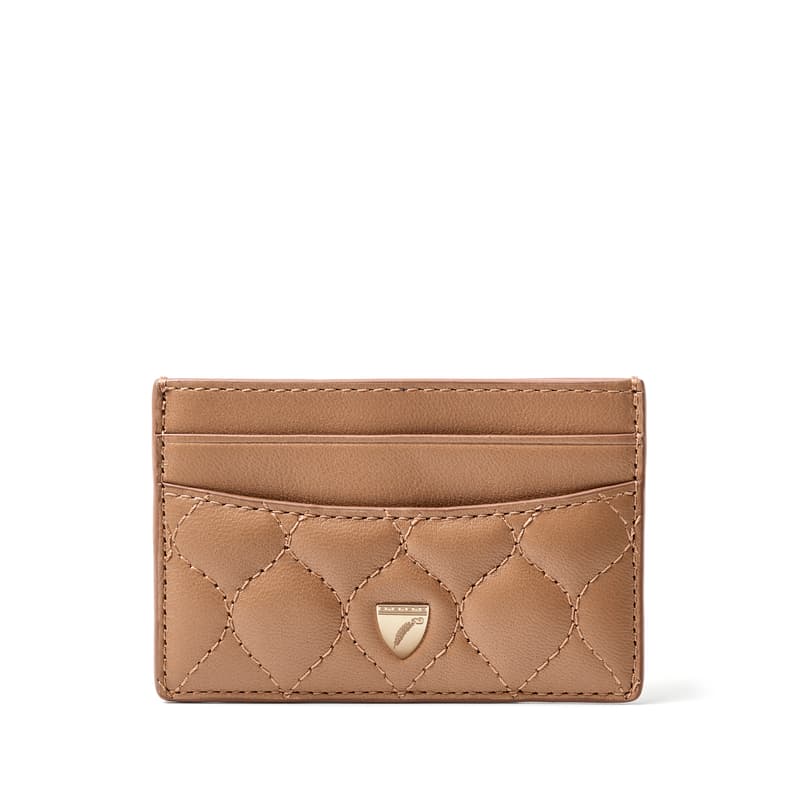 Aspinal Of London Slim Credit Card Holder In Brown