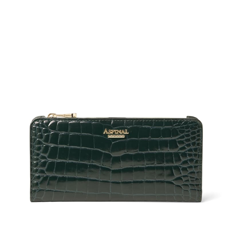 Aspinal Of London Mayfair Large Credit Card Wallet In Green