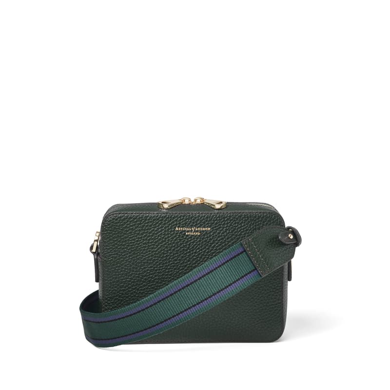 Aspinal Of London Camera Crossbody With Changeable Straps In Green