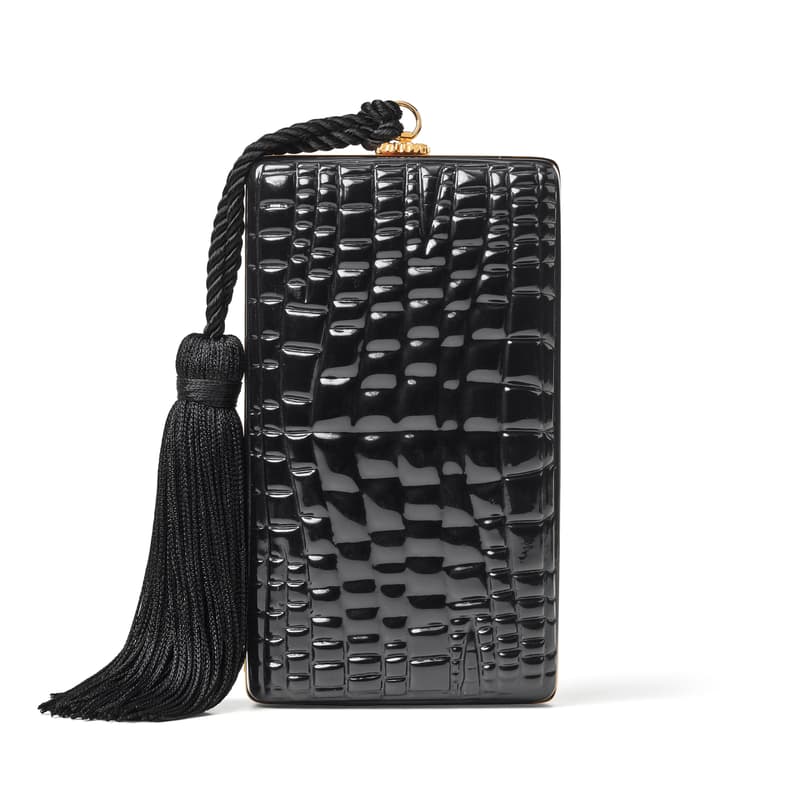Aspinal Of London Paloma Box Clutch In Black