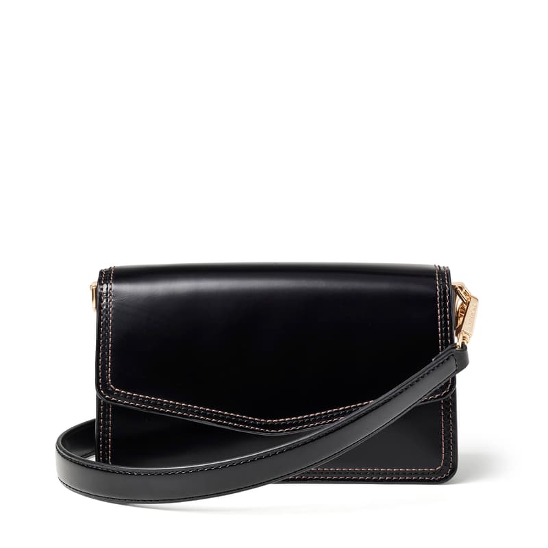 Aspinal Of London Womens Eliza Leather Clutch Bag Black In Black