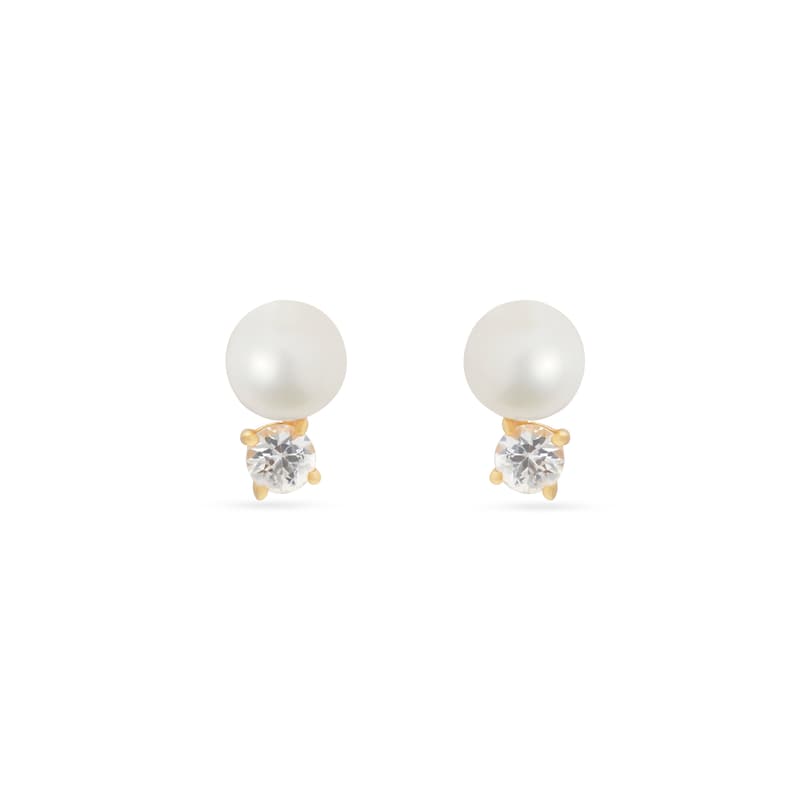 Aspinal Of London Toi Et Moi Stud Earrings In Gold