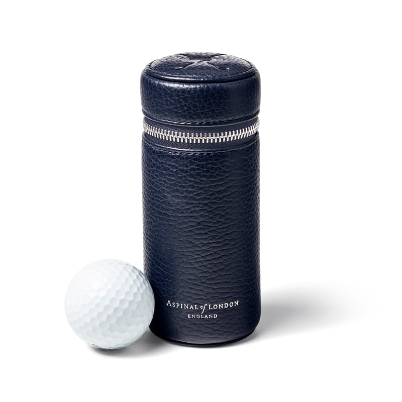 Aspinal Of London Golf Ball Holder In Blue