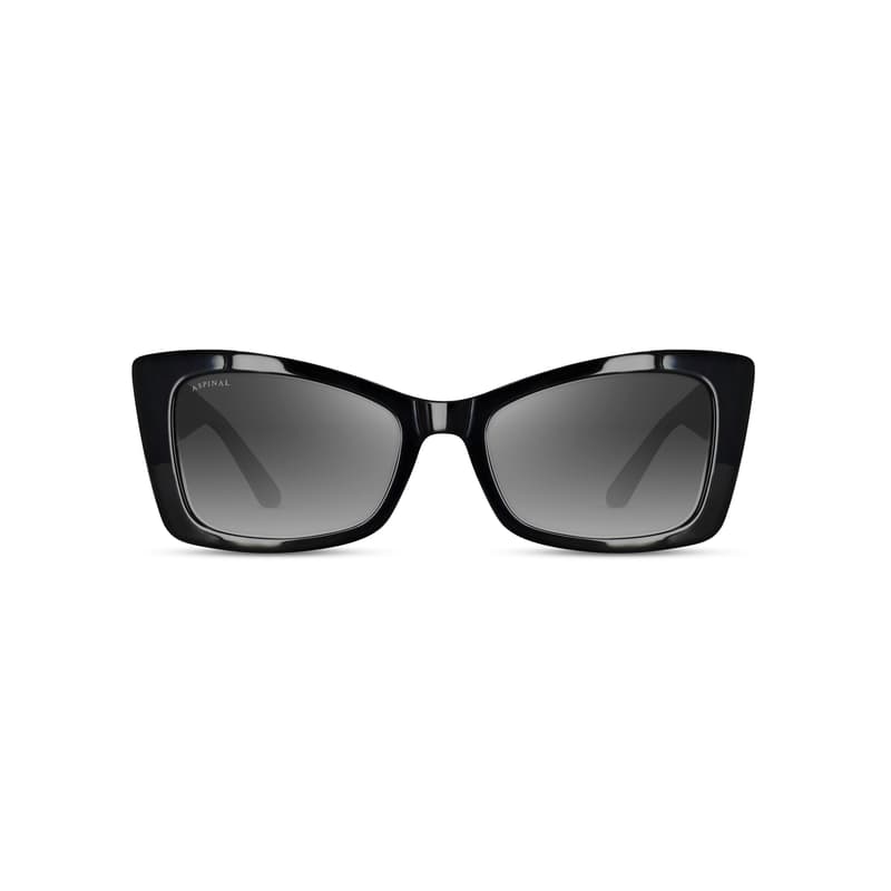 Aspinal of London Aphrodite Women's Sunglasses in Black Acetate