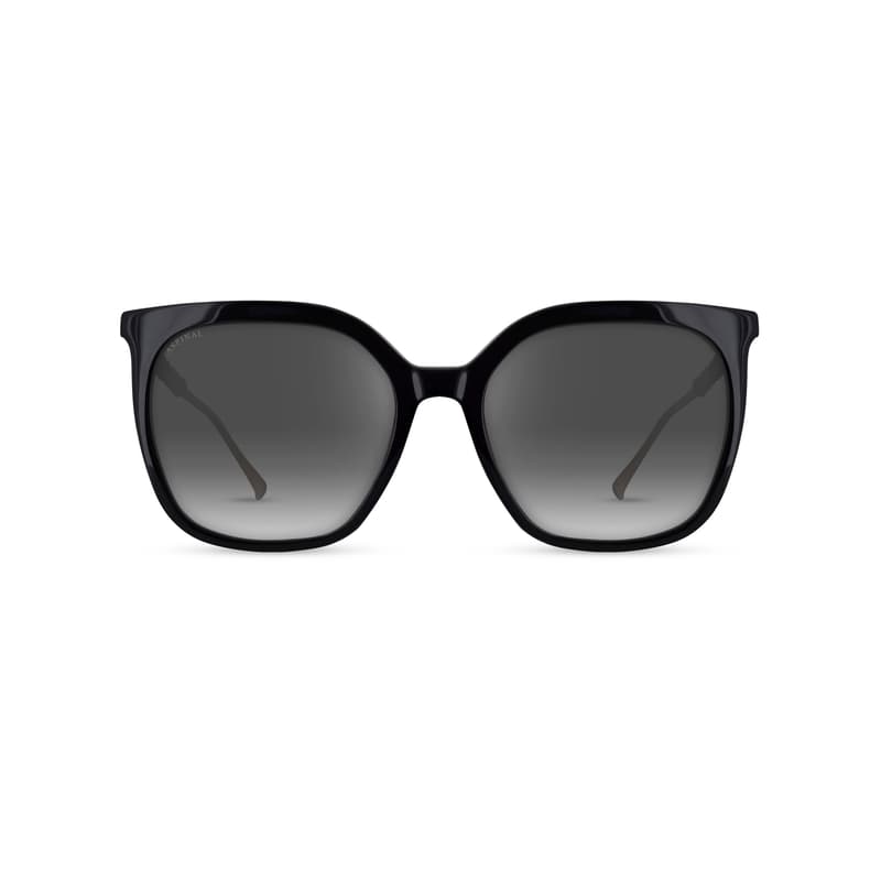 Aspinal of London Santa Monica Women's Sunglasses in Black Acetate