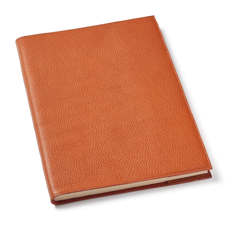 Aspinal of London Orange A4 Refillable Leather Journal