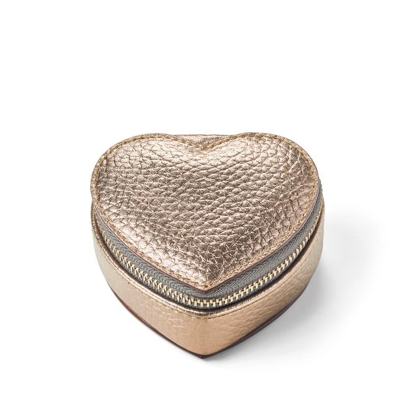 Aspinal Of London Heart Ring Box In Burgundy
