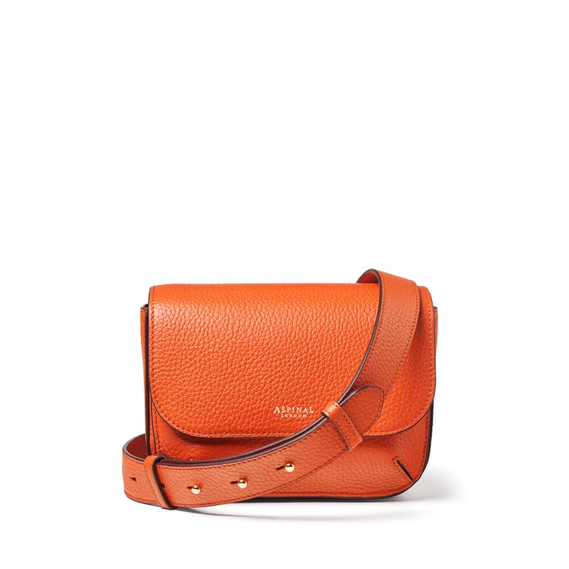 Aspinal of London Ella Crossbody in Burnt Orange Pebble Aspinal of London Ella Crossbody in Burnt Orange Pebble