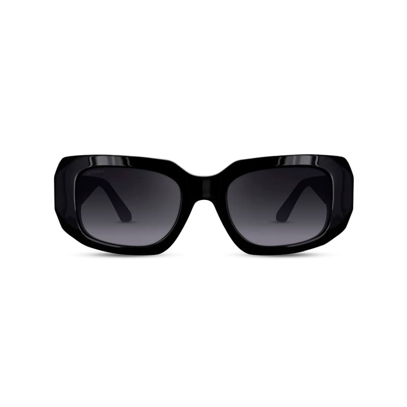 Aspinal of London Kiran Women's Sunglasses in Black Acetate