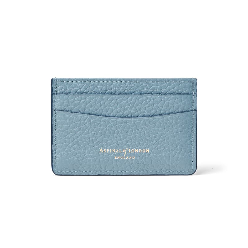 Aspinal Of London Slim Credit Card Holder In Blue