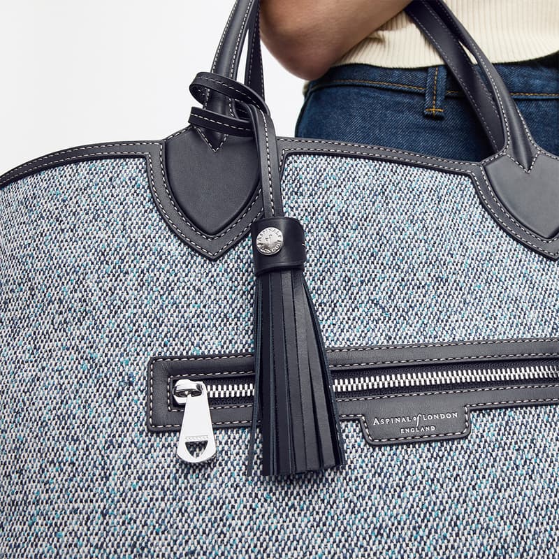 Aspinal Of London Como Tote Bag In Blue