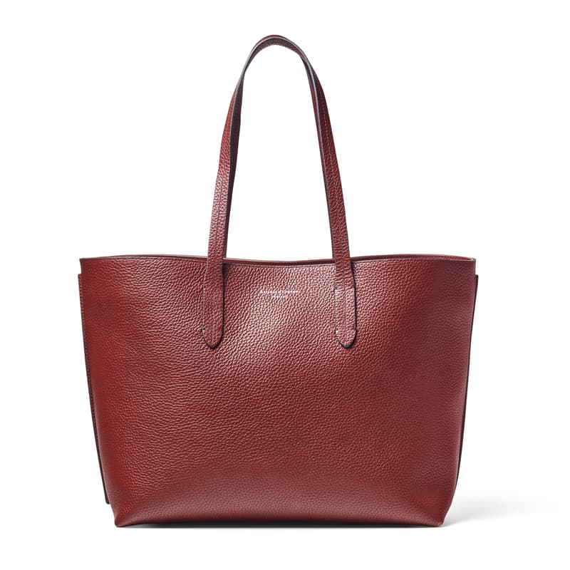 Aspinal Of London East West Tote In Red