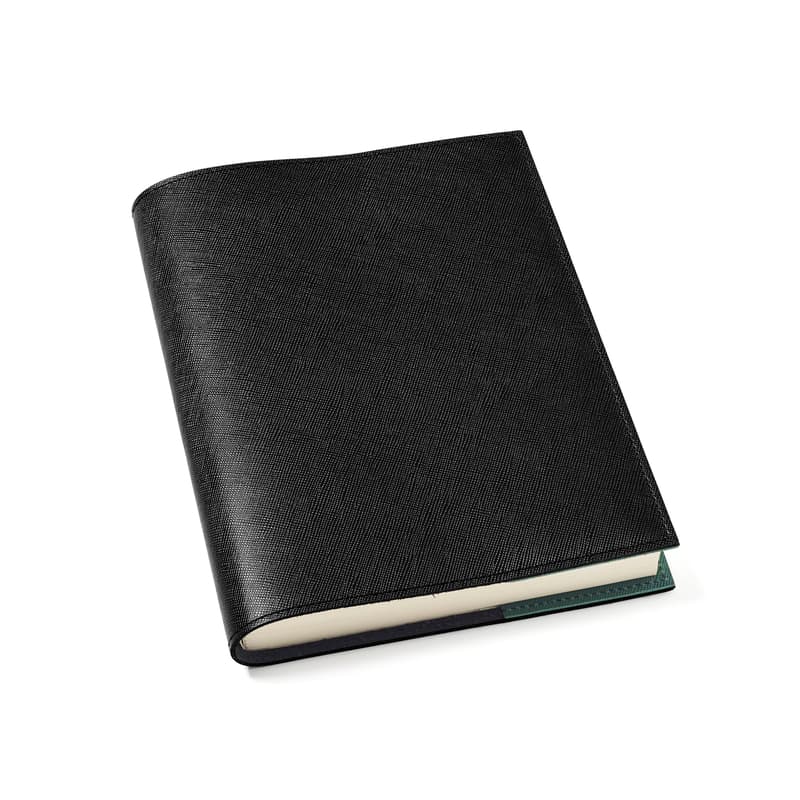 Aspinal Of London A5 Refillable Journal In Black