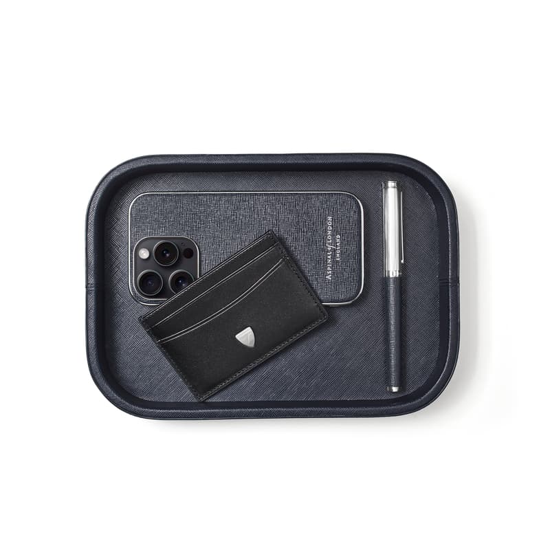 Aspinal Of London Desk Tidy Tray In Black