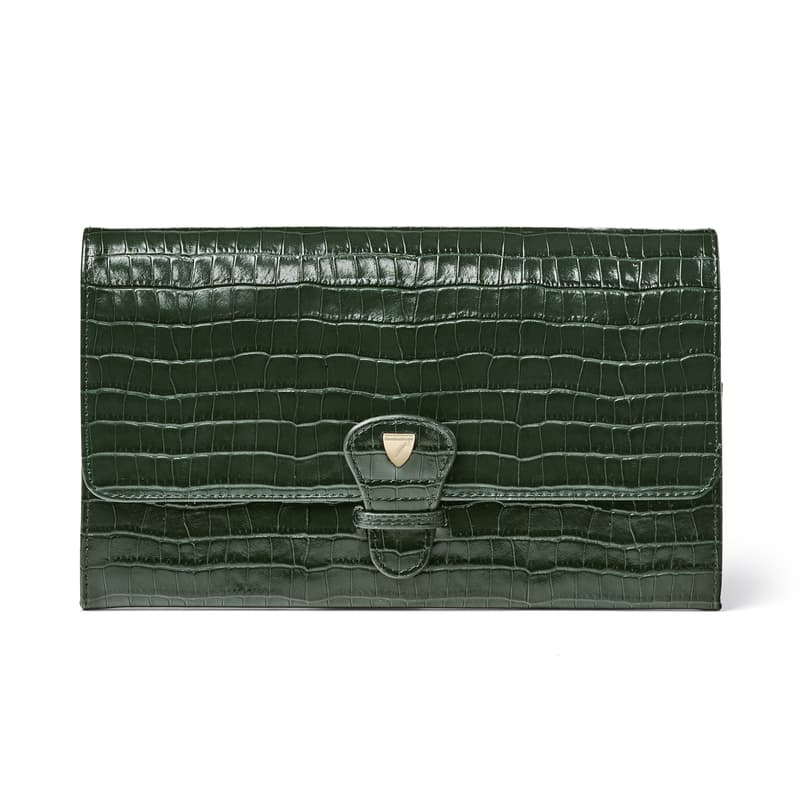 Aspinal Of London Travel Wallet In Burgundy