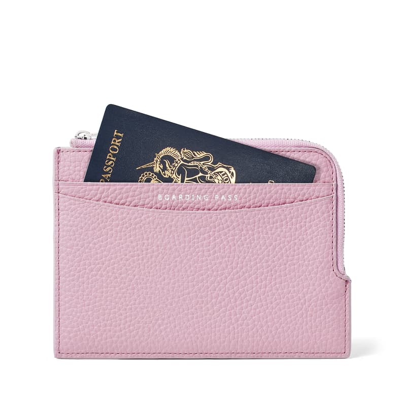 Aspinal Of London Zipped Travel Wallet In Multi