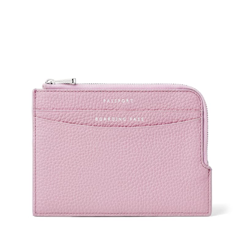 Aspinal Of London Zipped Travel Wallet In Multi