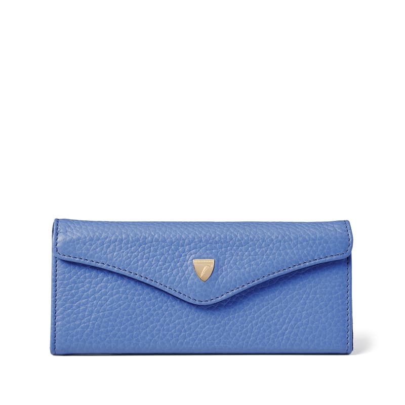 Aspinal of London Sunglasses Case in Capri Blue Pebble
