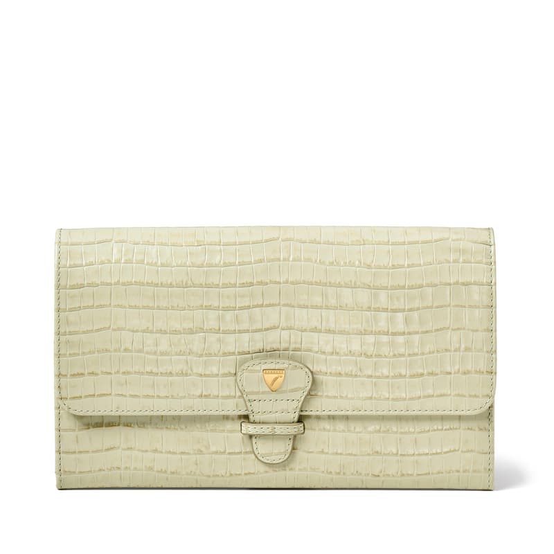 Aspinal Of London Travel Wallet In Green