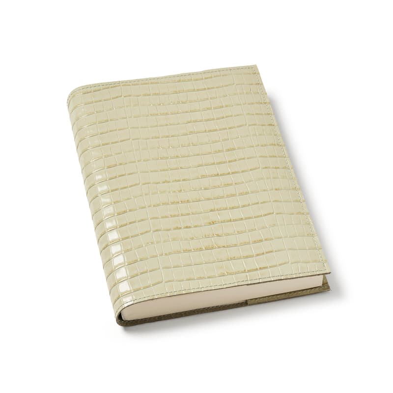 Aspinal Of London A5 Refillable Leather Journal In Yellow