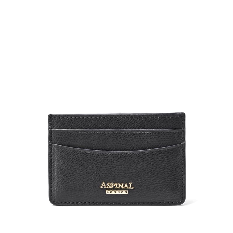 Aspinal Of London Slim Credit Card Holder In Black