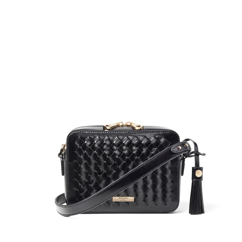 Aspinal Of London Camera Crossbody In Black